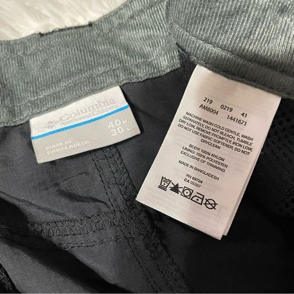 40W 30L Columbia Silver Ridge Convertible Pants Black - Picture 13 of 13